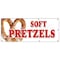Signmission SOFT PRETZELS BANNER SIGN pretzel stand cart signs hot fresh B-96 Soft Pretzels - alternate 1